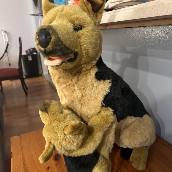 German Shepherd Dog Plush HUGE Realistic Stuffed Animal 19" E&J Family dog - Picture 2 of 5